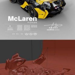 3D model McLaren P1 GTR 2015 – Exterior Interior Engine car