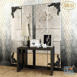 3D model BMB Italy mirror and console