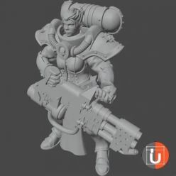 3D model Battle Sisters with Flamethrowers – 3D Print