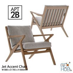 3D model Apt2B Jet Accent Chair