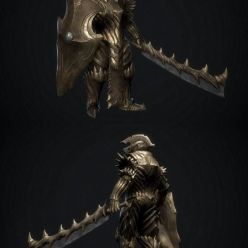 3D model Golden Armor