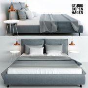 3D model Scandinavian style bed by Studio copenghagen