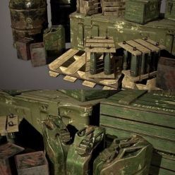 3D model Crates and Barrels Props Pack