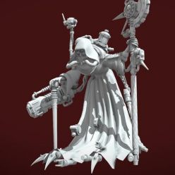 3D model Weary Knight with Greatsword and Warhammer 40.000 Tech-Priest – 3D Print