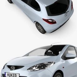 3D model Mazda Demio (Mazda2) 3-door 2010