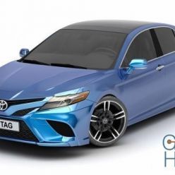 3D model Toyota Camry 2018 car