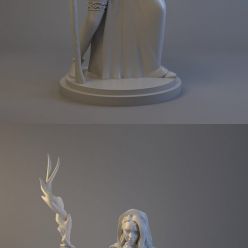 3D model Eir Norse Goddess