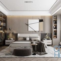 3D model Modern Style Bedroom 612