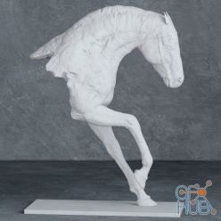 3D model Sculpture of horse