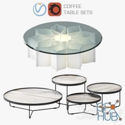 3D model Coffee table sets