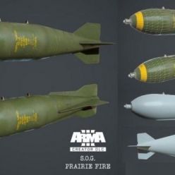 3D model M117 750lb Bomb PBR