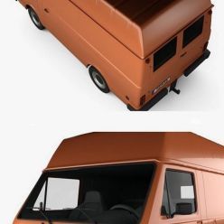 3D model Volkswagen LT Panel Van 1975 Hum 3D car