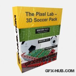 3D model The Pixel Lab – 3D Soccer Pack