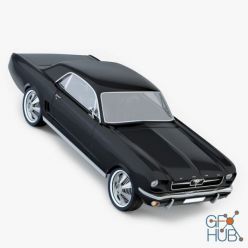 3D model Ford Mustang modern car