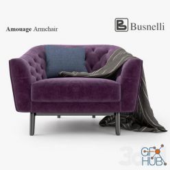 3D model Busnelli Amouage Armchair