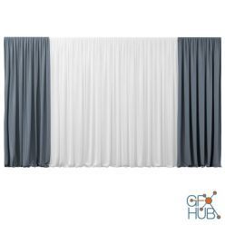 3D model Dimensiva - Argentina 120 Curtain Col 920 by Dedar