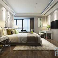 3D model Modern Style Bedroom Interior 14