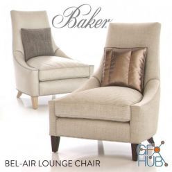 3D model Bel-Air Lounge Chair by Baker