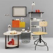 3D model IKEA decor and furniture set