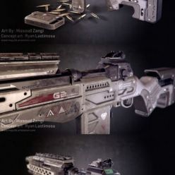3D model G2A4 Rifle PBR