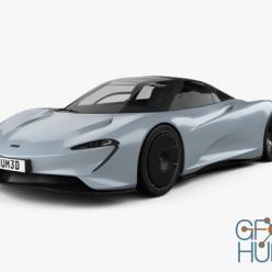 3D model Hum 3D McLaren Speedtail 2019 car