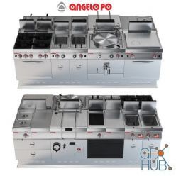 3D model Angelo Po Gamma cooking system
