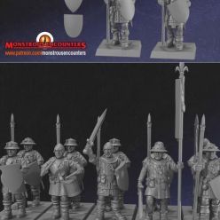 3D model Breton Men-at-arms Units – 3D Print