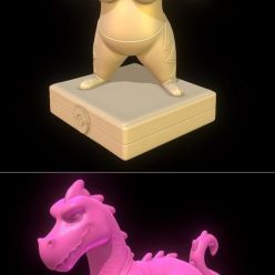 3D model Pikachu Libre - Pokémon Go and Interstellar Demon Stripper – 3D Print