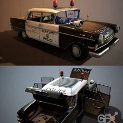 3D model Stylized Police Car