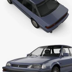 3D model Honda Concerto (MA) sedan 1988