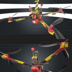 3D model Scout Drone PBR