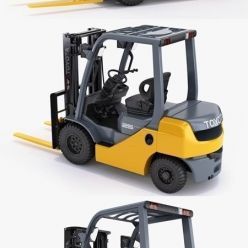 3D model Toyota forklift 8FD25