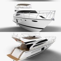 3D model Princess 64 Yacht PBR