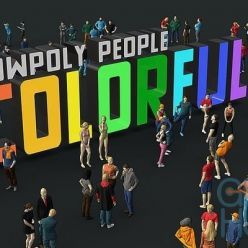 3D model Cubebrush – Lowpoly People Colorful 3d Models