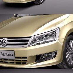 3D model Volkswagen Santana 2014
