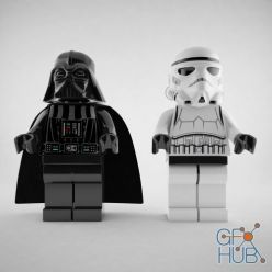 3D model Lego Darth Vader and Assault by Star Wars