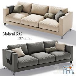 3D model Reversi sofa Molteny&C