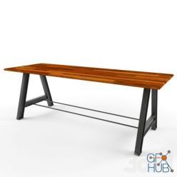 3D model AA industrial table