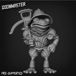 3D model Goon Master Games - Sacred Swamp - Frog Arbalest – 3D Print