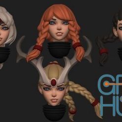 3D model Space Nuns Heads November 2021 – 3D Print