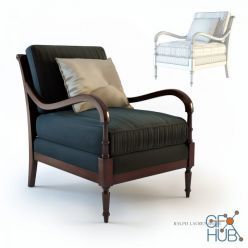 3D model Ralph Lauren Elise Lounge Chair L403-03