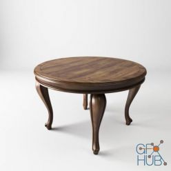 3D model Wooden classic coffee table