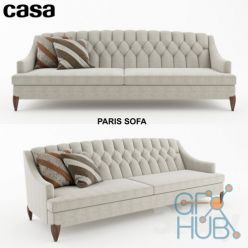 3D model Casa Paris Sofa Hi-poly