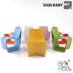 3D model Sign Baby chair by MDF ITALIA
