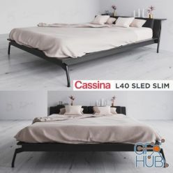 3D model Cassina L40 bed by Rodolfo Dordoni