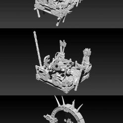 3D model Saurian Stegy-Howdah 2.0 - Accessories Model – 3D Print
