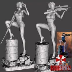 3D model Resident Jill – 3D Print