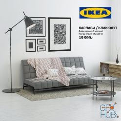 3D model Sofa Bed IKEA Karlabi - Klakkarp