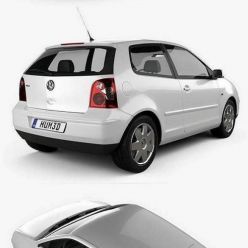 3D model Volkswagen Polo 3-door 2001