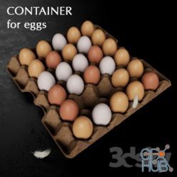 3D model Container for eggs